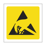 ESD Protection Symbol Sign | PVC Safety Signs