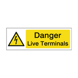 Live Terminals Safety Sign - PVC Safety Signs