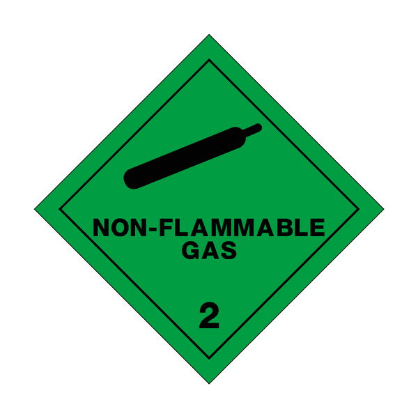 Non Flammable Gas 2 Sign | PVC Safety Signs