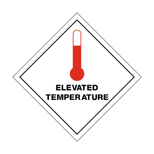 Elevated Temperature Sign | PVC Safety Signs