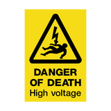 Danger Of Death Sign | PVC Safety Signs