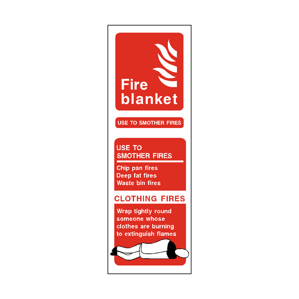 Fire Blanket Fire Extinguisher Sign | PVC Safety Signs