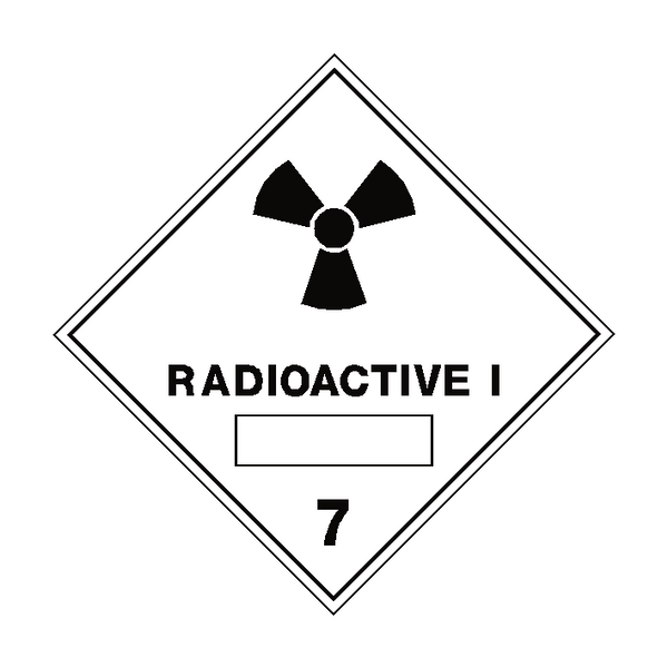 Radioactive I Sign | PVC Safety Signs