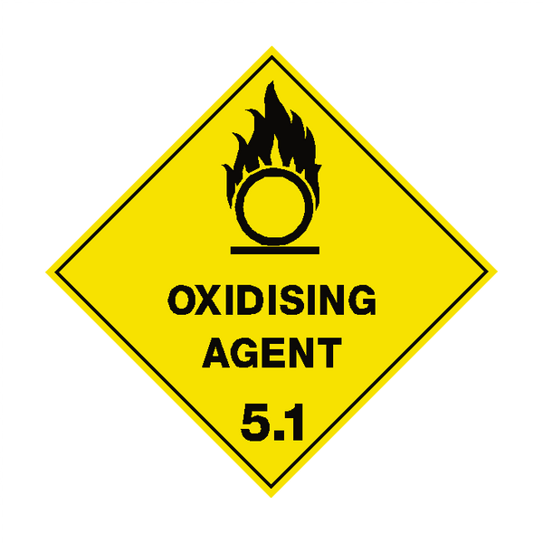 Oxidising Agent Sign | PVC Safety Signs