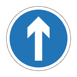 Blue Arrow Floor Sticker - PVC Safety Signs