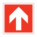 Arrow Safety Sign Up - PVC Safety Signs