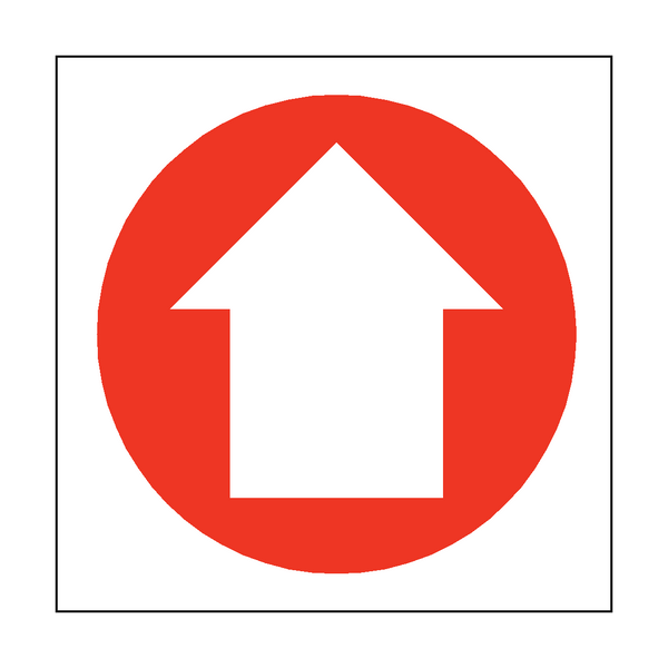 Arrow Sign Up - PVC Safety Signs