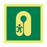 Child Lifejacket Symbol Sign - PVC Safety Signs
