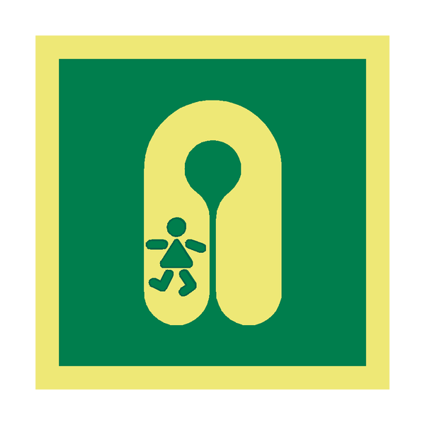 Child Lifejacket Symbol Sign - PVC Safety Signs