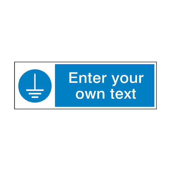 Connect Earth Terminal Custom Sign - PVC Safety Signs