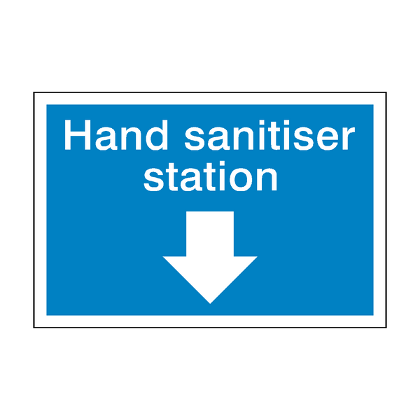 Hand Sanitiser Station Sign - PVC Safety Signs