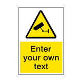 Custom Text Security Sign - PVC Safety Signs