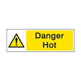 Danger Hot Hazard Sign - PVC Safety Signs