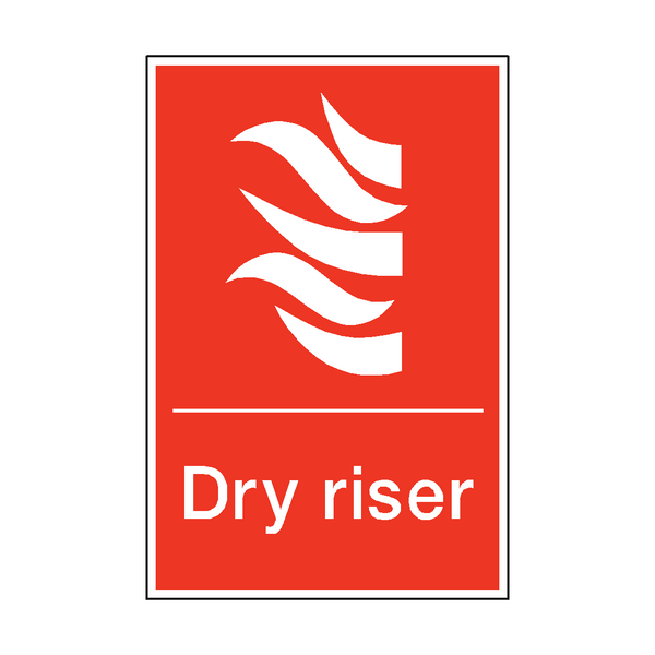 Dry Riser Sign - PVC Safety Signs