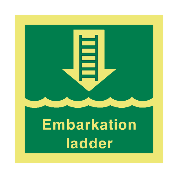 Embark Ladder Safety Sign - PVC Safety Signs
