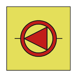 EMERGENCY FIRE PUMP IMO SIGN - PVC Safety Signs