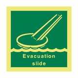 Evacuation Slide Safety Sign - PVC Safety Signs