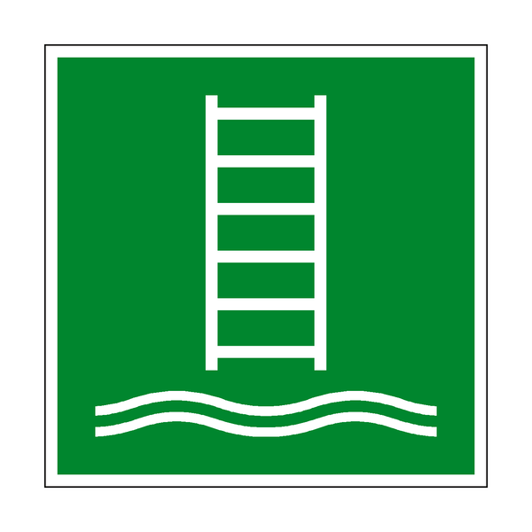 Embarkation Ladder Symbol Sign - PVC Safety Signs