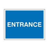 Entrance Traffic Sign - PVC Safety Signs