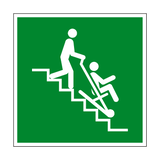 Evacuation Chair Symbol Sign - PVC Safety Signs