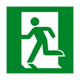 Running Man Left Sign - PVC Safety Signs