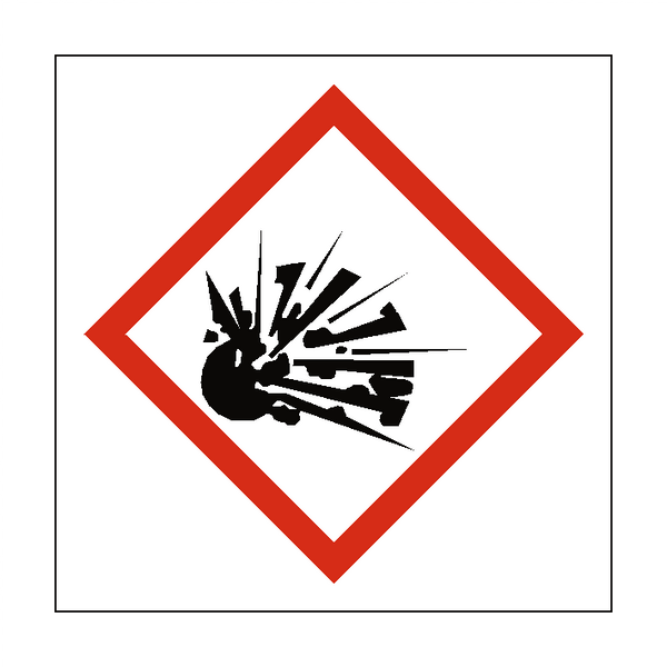 Explosive COSHH Sign - PVC Safety Signs