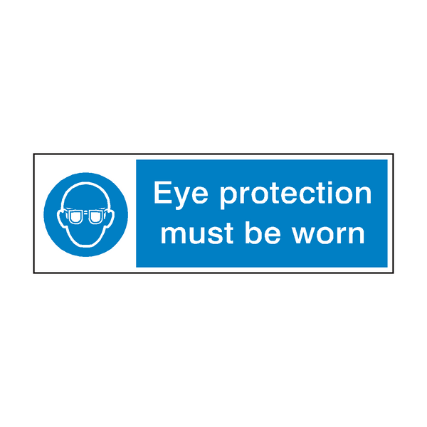 Eye Protection Sign - PVC Safety Signs