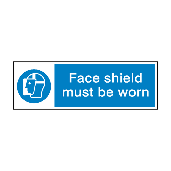 Face Shield Sign - PVC Safety Signs