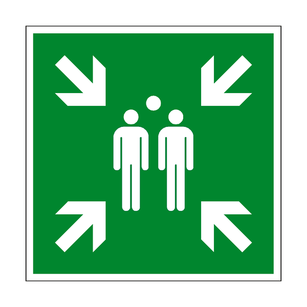 Fire Assembly Point Symbol Sign - PVC Safety Signs