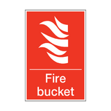 Fire Bucket Sign - PVC Safety Signs