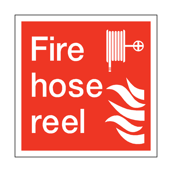 Fire Hose Reel Square Sign