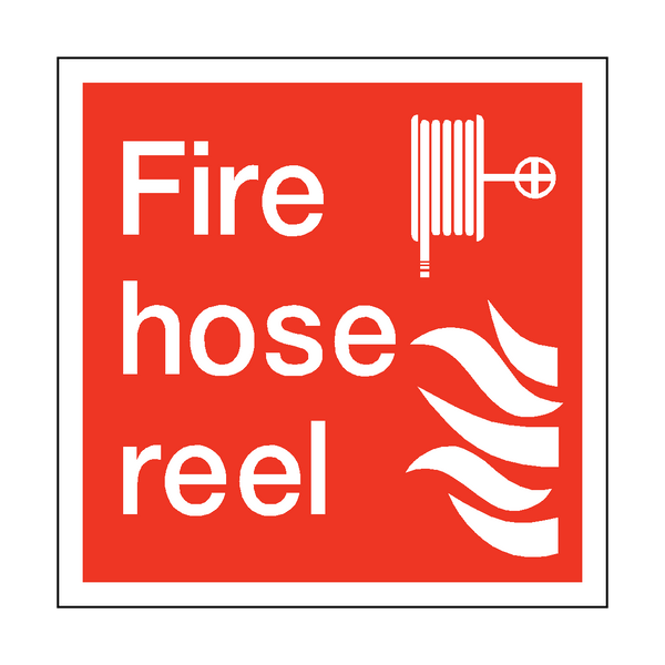 Fire Hose Reel Square Sign - PVC Safety Signs