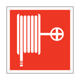 Fire Hose Reel Symbol Safety Sign - PVC Safety Signs