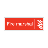 Fire Marshal Safety Sign - PVC Safety Signs