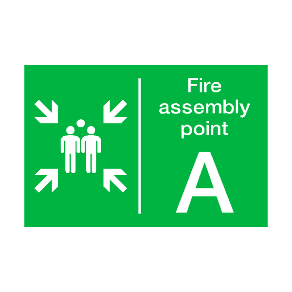 Fire Assembly Point A Sign - PVC Safety Signs