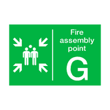Fire Assembly Point G Sign - PVC Safety Signs