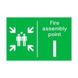 Fire Assembly Point I Sign - PVC Safety Signs