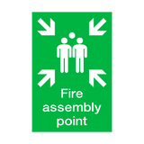 Fire Assembly Point Portrait Sign - PVC Safety Signs