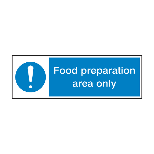 Food Prep Sign - PVC Safety Signs