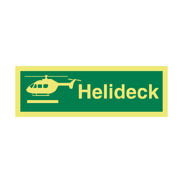 Helideck IMO Safety Sign - PVC Safety Signs