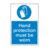 Hand Protection Mandatory Sign - PVC Safety Signs