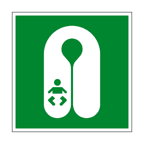 Infants Life Jacket Symbol Sign - PVC Safety Signs