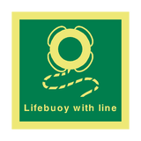 Lifebuoy Line Safety Sign - PVC Safety Signs
