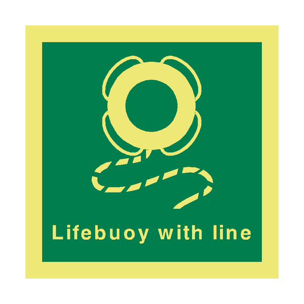 Lifebuoy Line Safety Sign - PVC Safety Signs