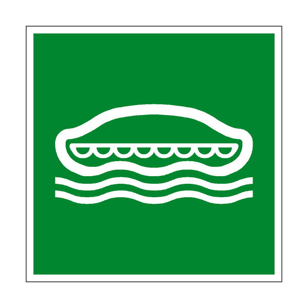 Lifeboat Symbol Sign - PVC Safety Signs