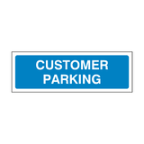 MOT Customer Parking Sign - PVC Safety Signs