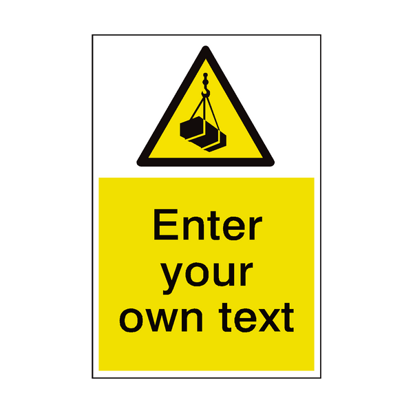 Overhead Load Custom Hazard Sign - PVC Safety Signs