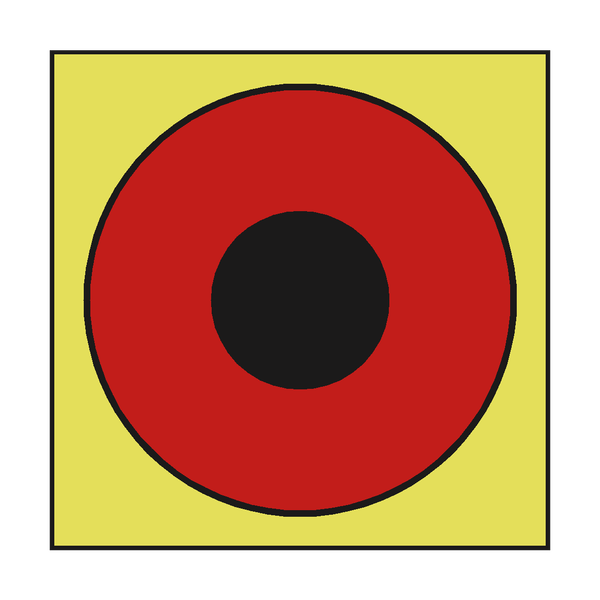 PUSH BUTTON FOR FIRE ALARM SIGN - PVC Safety Signs