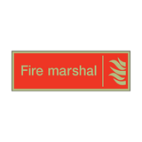 Photoluminescent Fire Marshal Safety Sign - PVC Safety Signs
