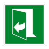 Pull Right to Open Symbol Sign - PVC Safety Signs